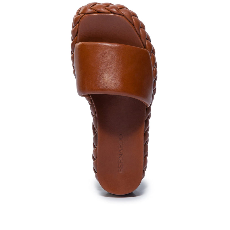Sandalias Deslizantes Bernardo Charleston Braided Mujer Chocolate | PWE6159CH