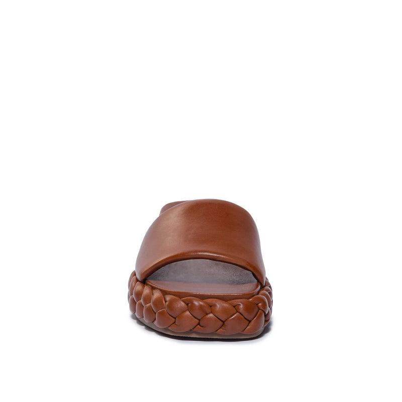 Sandalias Deslizantes Bernardo Charleston Braided Mujer Chocolate | PWE6159CH