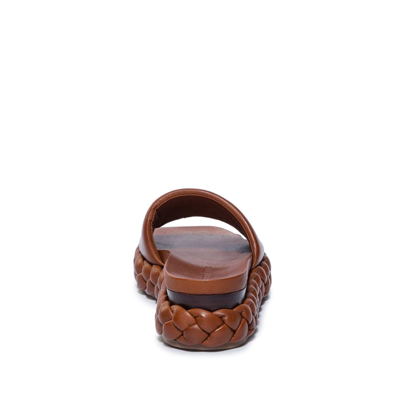 Sandalias Deslizantes Bernardo Charleston Braided Mujer Chocolate | PWE6159CH