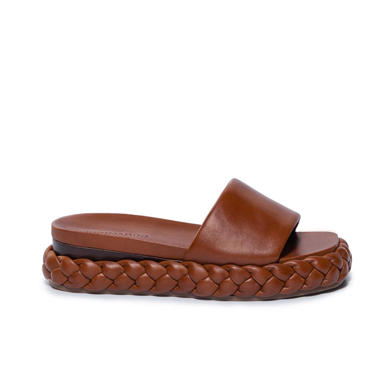 Sandalias Deslizantes Bernardo Charleston Braided Mujer Chocolate | PWE6159CH