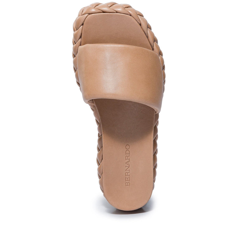 Sandalias Deslizantes Bernardo Charleston Braided Mujer Marrom | DLF7165LE