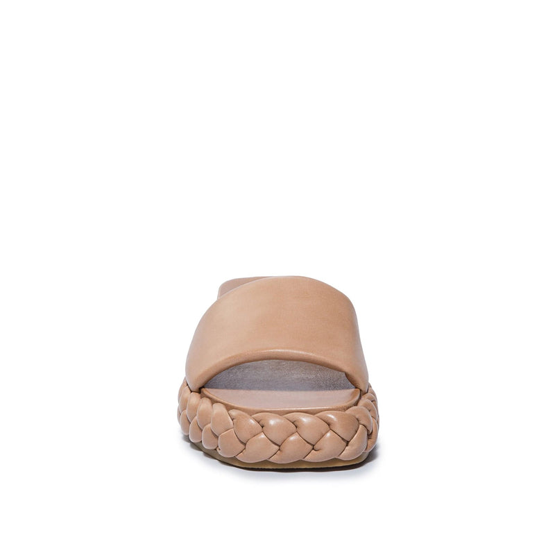 Sandalias Deslizantes Bernardo Charleston Braided Mujer Marrom | DLF7165LE