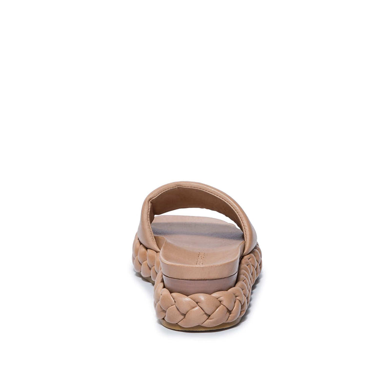 Sandalias Deslizantes Bernardo Charleston Braided Mujer Marrom | DLF7165LE