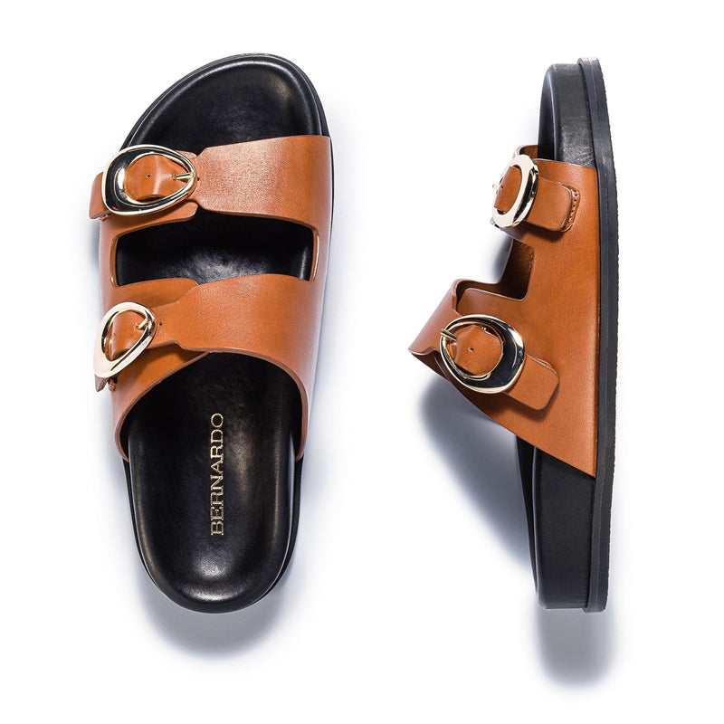 Sandalias Deslizantes Bernardo Evie Mujer Marrom Oscuro | DKI5360QQ