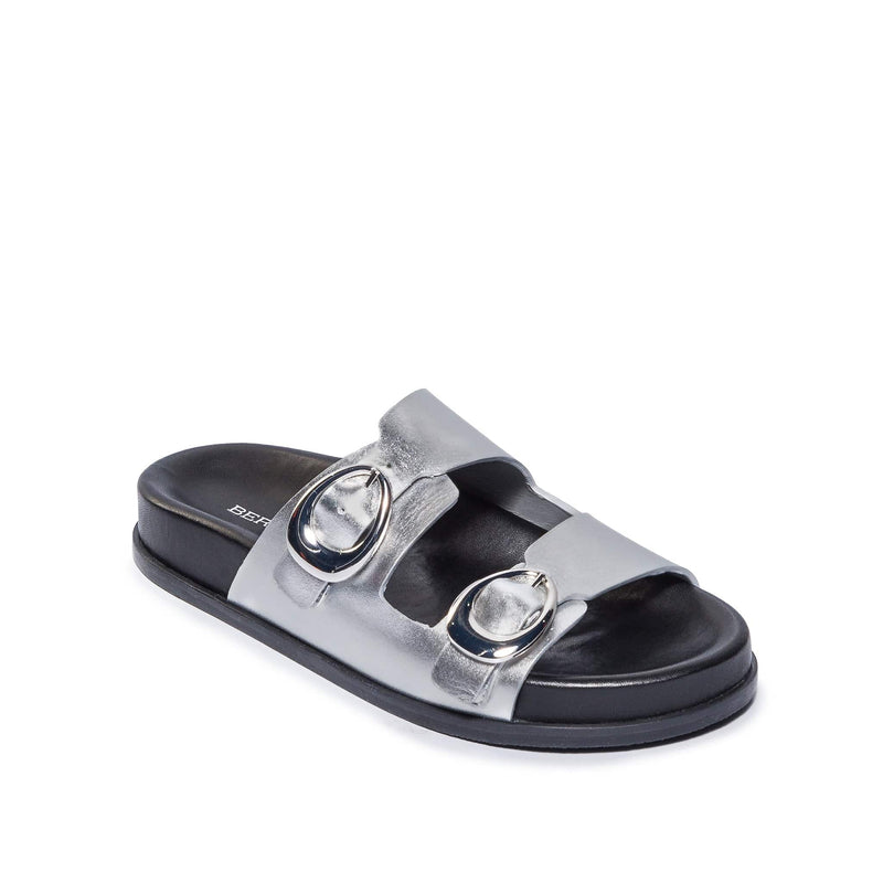 Sandalias Deslizantes Bernardo Evie Mujer Plateados | MGV9273WD
