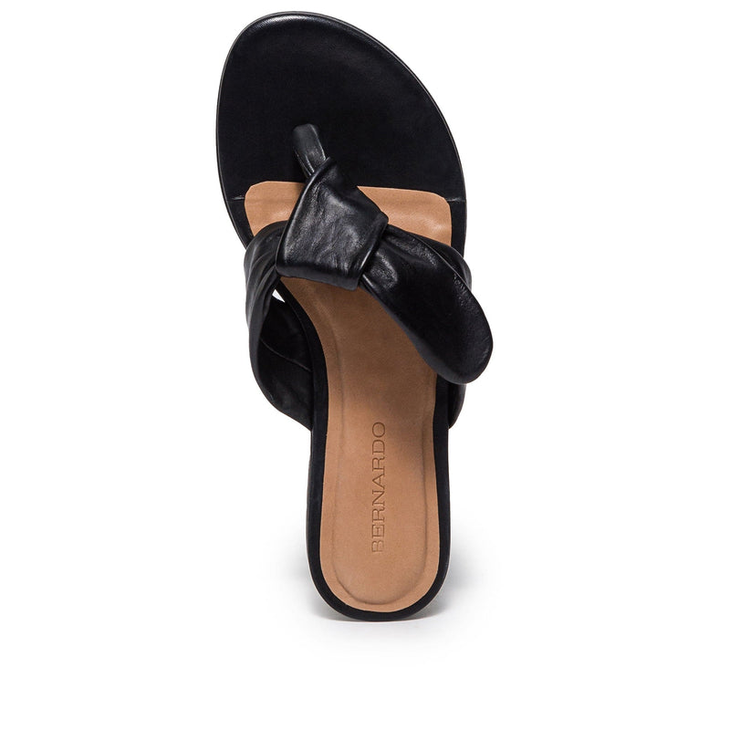 Sandalias Deslizantes Bernardo Harmony Thong Mujer Negros | KQG4729HR