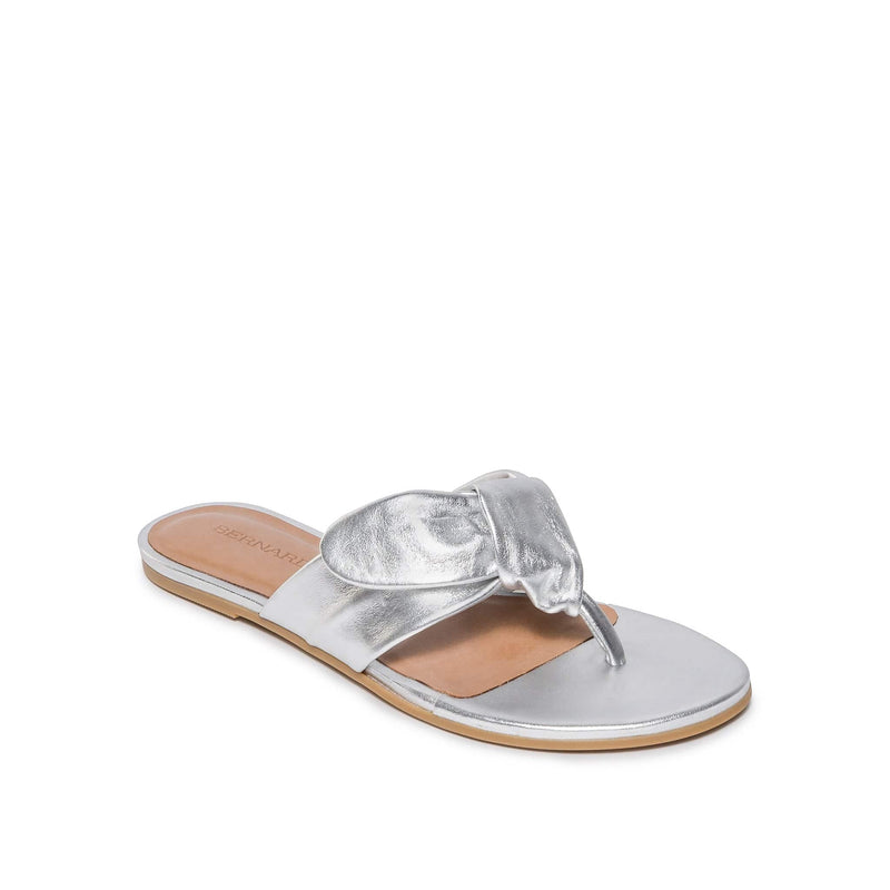 Sandalias Deslizantes Bernardo Harmony Thong Mujer Plateados | BDL4357HQ