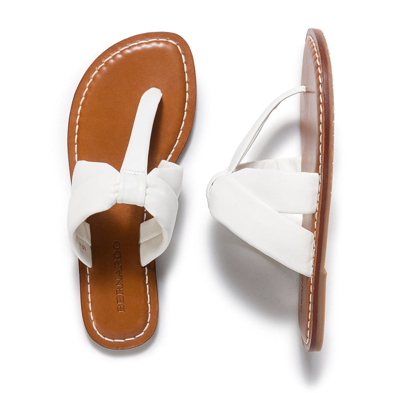 Sandalias Deslizantes Bernardo Margaret Thong Mujer Blancos | MCP5790EU