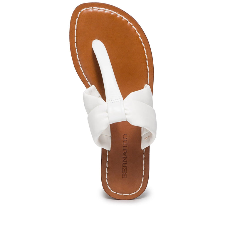 Sandalias Deslizantes Bernardo Margaret Thong Mujer Blancos | MCP5790EU