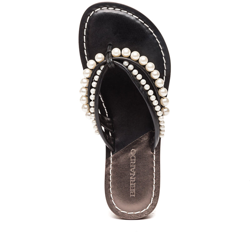 Sandalias Deslizantes Bernardo Miami Pearl Mujer Negros | ECS1752SU