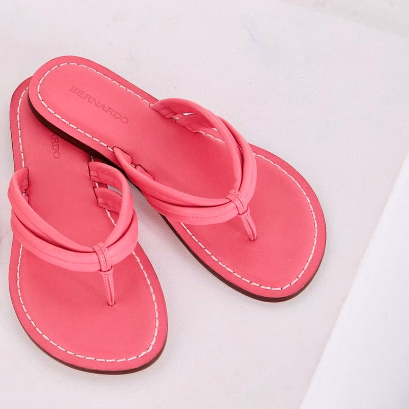 Sandalias Deslizantes Bernardo Miami Thong Mujer Rosas | SHU8078GE