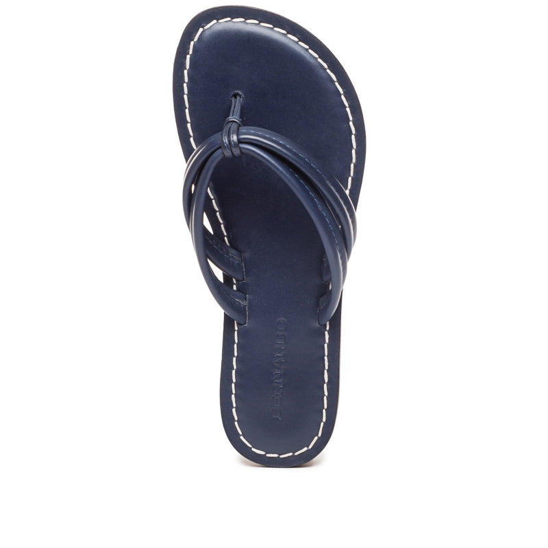 Sandalias Deslizantes Bernardo Miami Thong Mujer Azul Marino | YZS6714PP