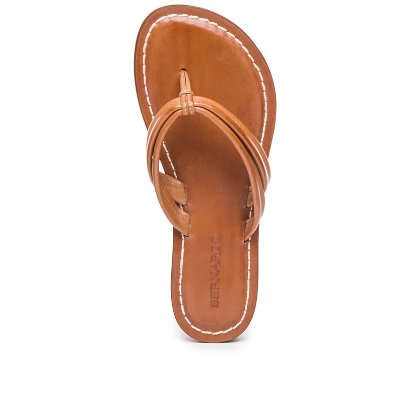 Sandalias Deslizantes Bernardo Miami Thong Mujer Marrom | WQJ8938FY