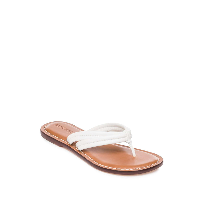 Sandalias Deslizantes Bernardo Miami Thong Mujer Blancos | HDV6261NO
