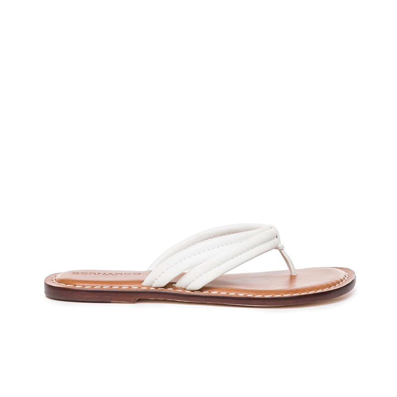Sandalias Deslizantes Bernardo Miami Thong Mujer Blancos | HDV6261NO