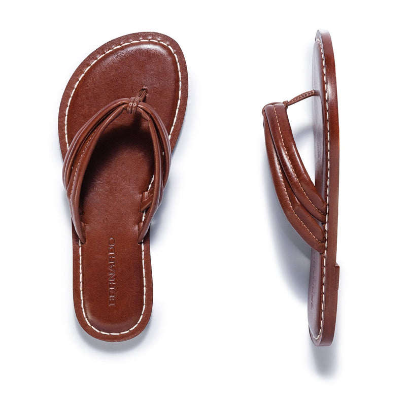 Sandalias Deslizantes Bernardo Miami Thong Mujer Chocolate | JYF7354NB