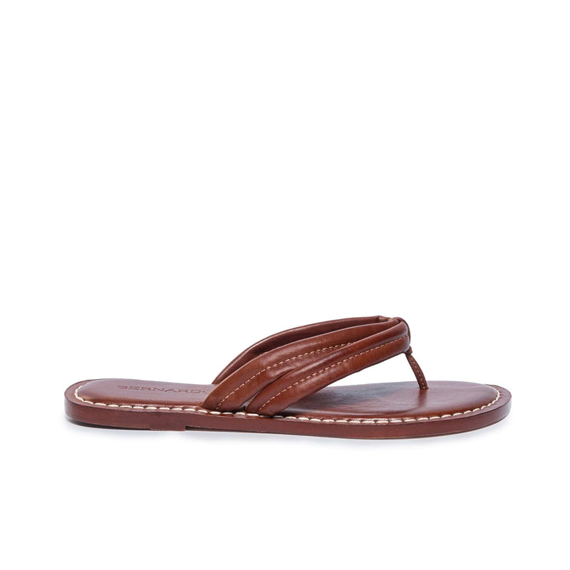 Sandalias Deslizantes Bernardo Miami Thong Mujer Chocolate | JYF7354NB