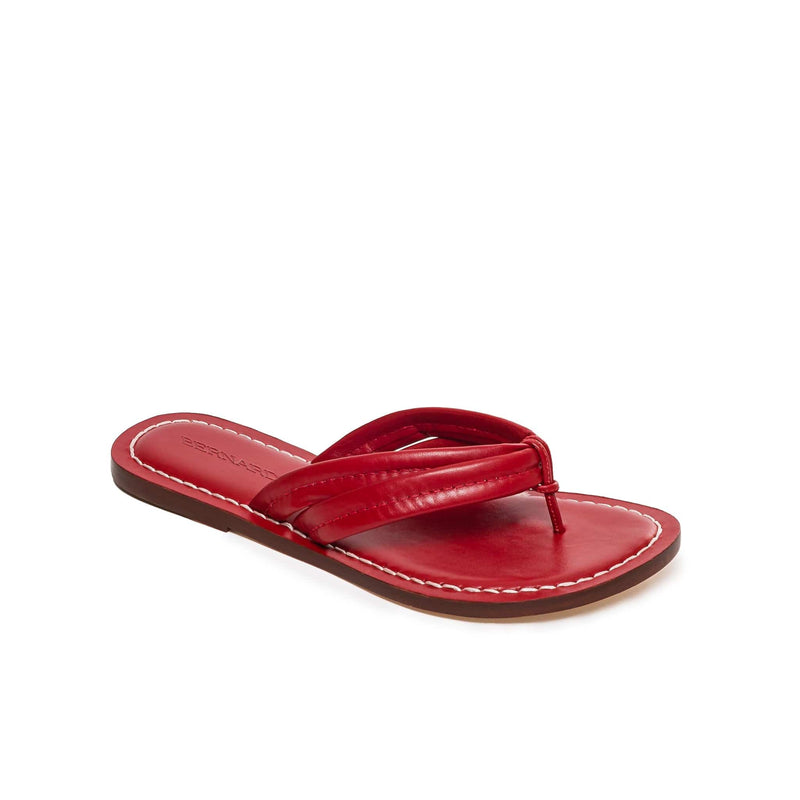 Sandalias Deslizantes Bernardo Miami Thong Mujer Rojos | EIA7128JQ