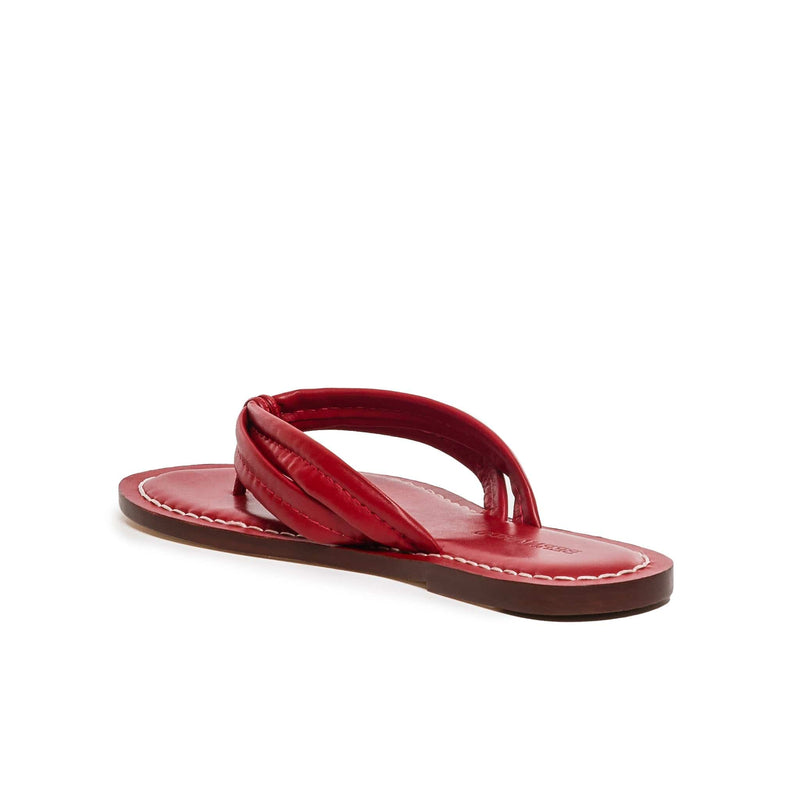 Sandalias Deslizantes Bernardo Miami Thong Mujer Rojos | EIA7128JQ
