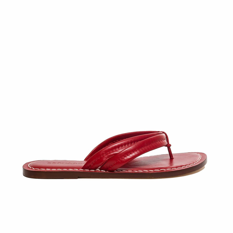 Sandalias Deslizantes Bernardo Miami Thong Mujer Rojos | EIA7128JQ