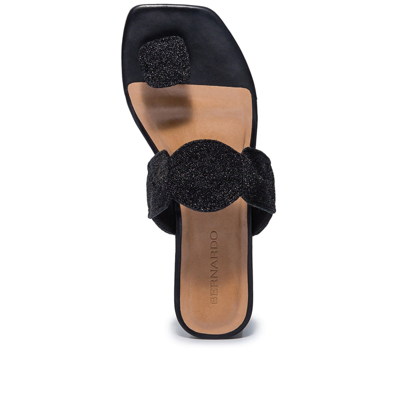 Sandalias Deslizantes Bernardo Palermo Mujer Negros | RAJ7646HT