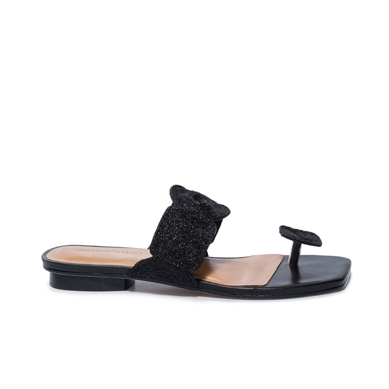 Sandalias Deslizantes Bernardo Palermo Mujer Negros | RAJ7646HT