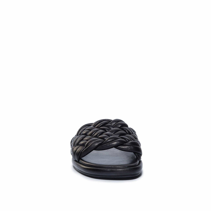 Sandalias Deslizantes Bernardo Troy Woven Mujer Negros | BVZ5290MQ