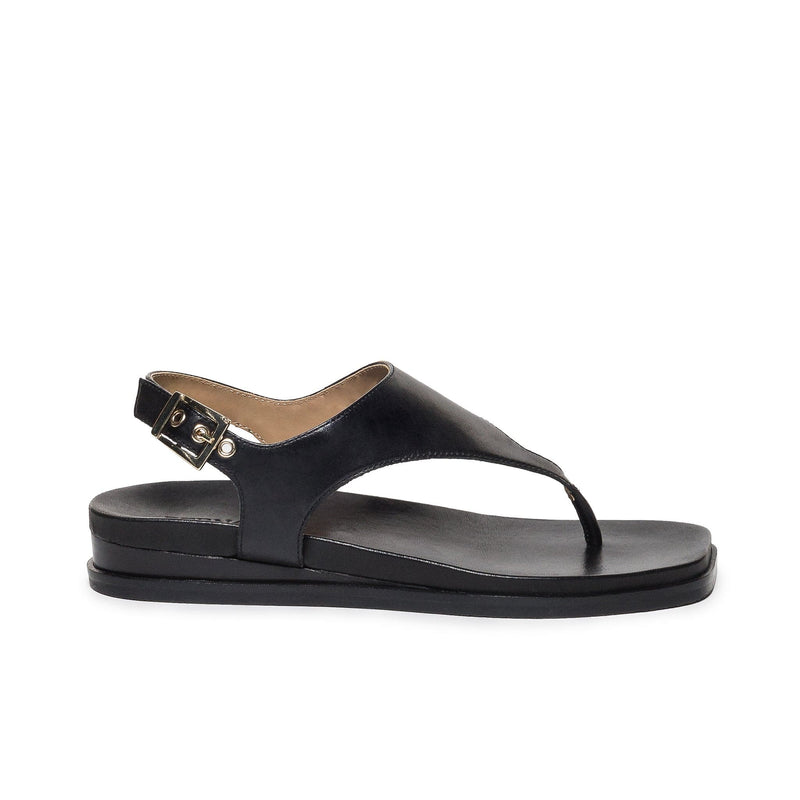 Sandalias Planas Bernardo Concord Thong Mujer Negros | CQT44100XP