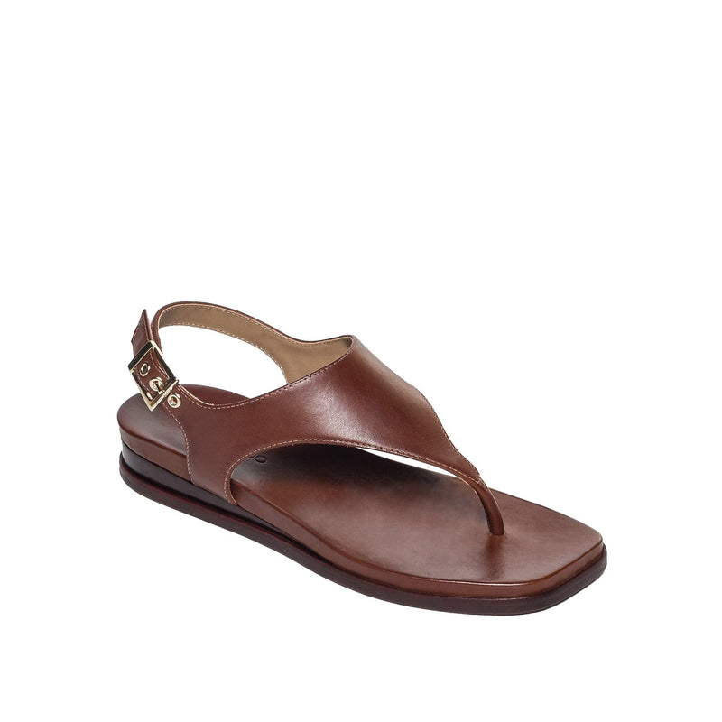Sandalias Planas Bernardo Concord Thong Mujer Chocolate | JEO325SJ