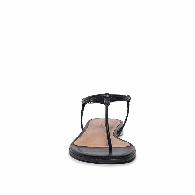 Sandalias Planas Bernardo Haven Thong Mujer Negros | RLC5924HA