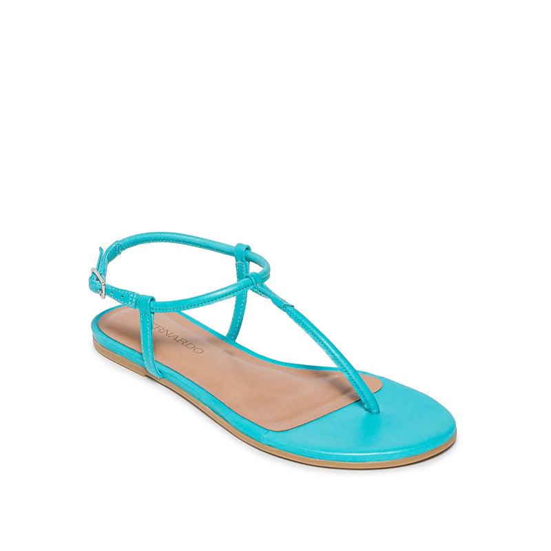 Sandalias Planas Bernardo Haven Thong Mujer Azules | HMS8715XE