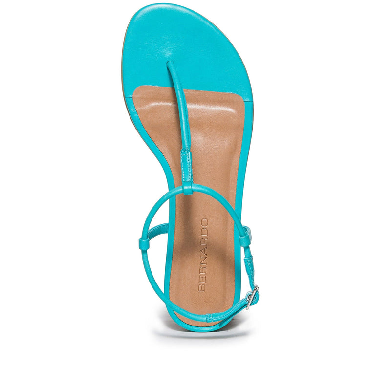 Sandalias Planas Bernardo Haven Thong Mujer Azules | HMS8715XE