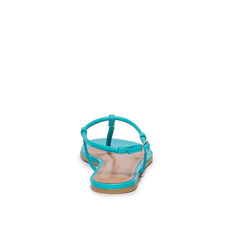 Sandalias Planas Bernardo Haven Thong Mujer Azules | HMS8715XE