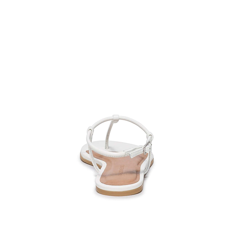 Sandalias Planas Bernardo Haven Thong Mujer Blancos | LNM3898QQ