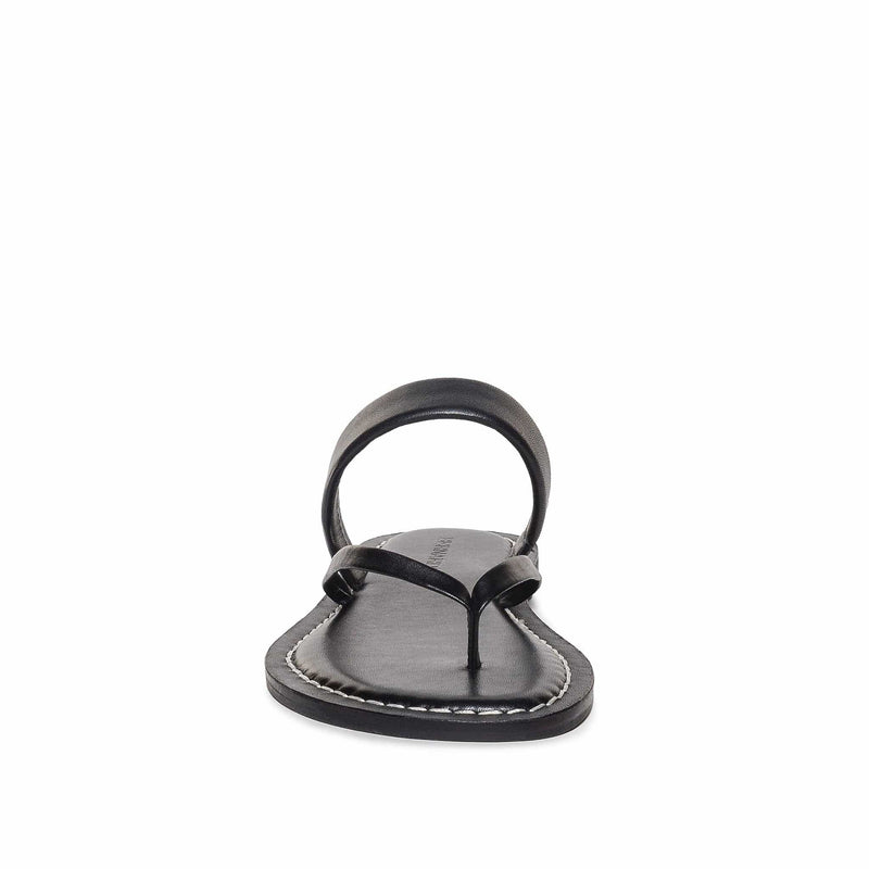 Sandalias Planas Bernardo Leia Thong Mujer Negros | TGH3126RL