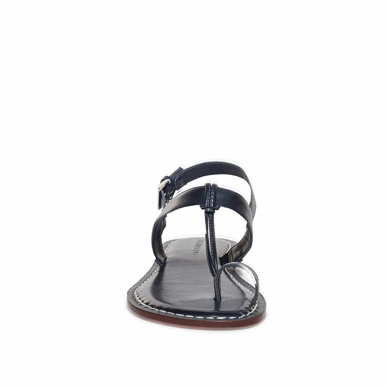 Sandalias Planas Bernardo Maverick 2 Toe Ring Mujer Azul Marino | YBY4575QH