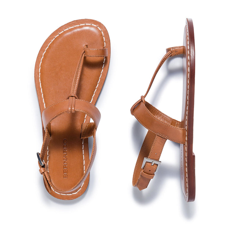 Sandalias Planas Bernardo Maverick 2 Toe Ring Mujer Marrom | JKC6241YL