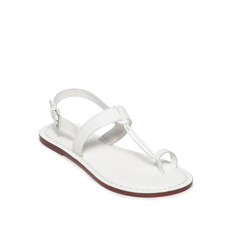 Sandalias Planas Bernardo Maverick 2 Toe Ring Mujer Blancos | LIU2630PW