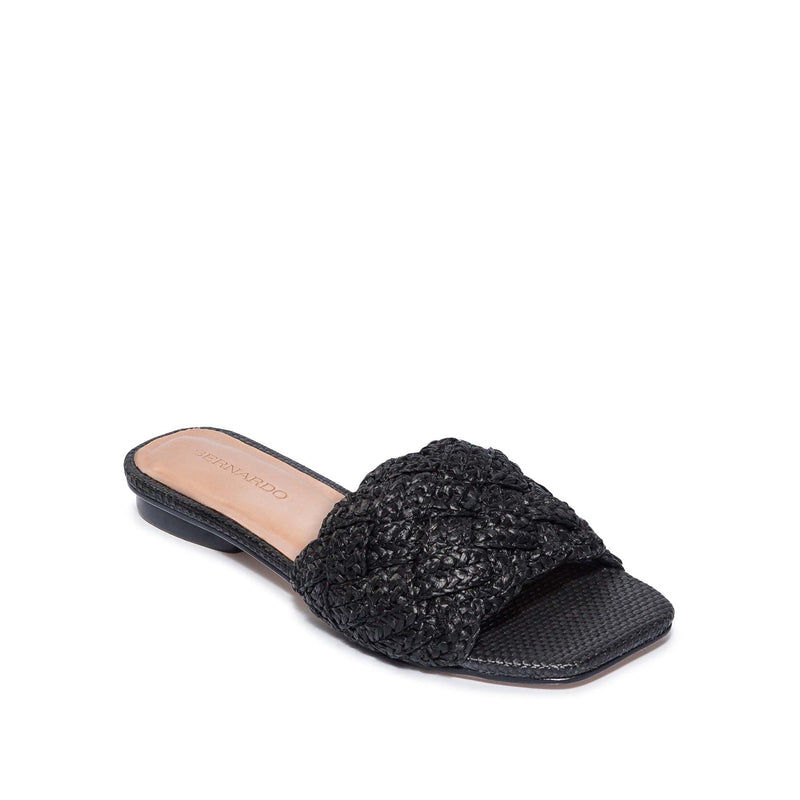 Sandalias Planas Bernardo Pixie Mujer Negros | DQP4543RK