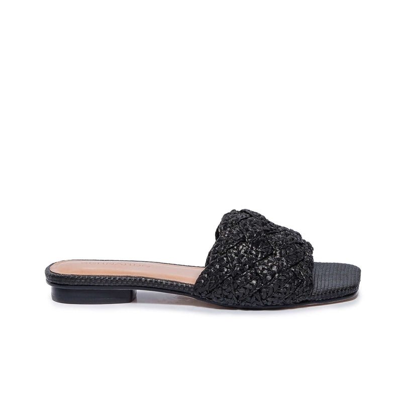 Sandalias Planas Bernardo Pixie Mujer Negros | DQP4543RK