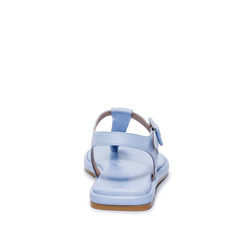 Sandalias Planas Bernardo Tucson T-Strap Mujer Azules | VER7128FN