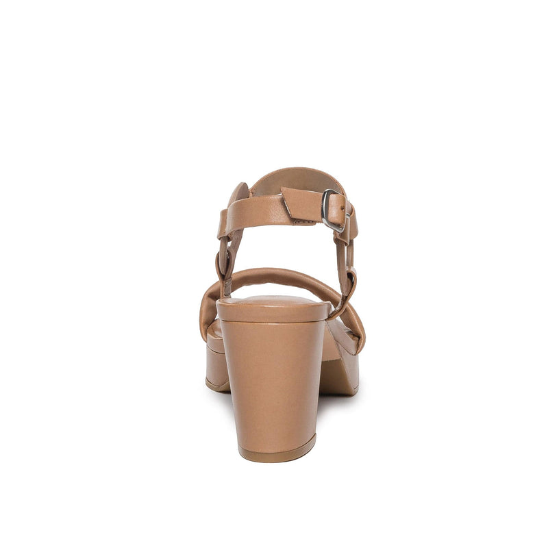 Sandalias Plataforma Bernardo Candace Mujer Marrom | IPU9864QT