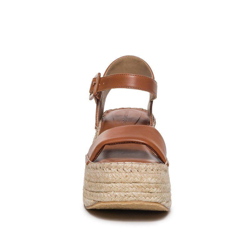 Sandalias Plataforma Bernardo Mallorca Espadrille Mujer Marrom Oscuro | SKM1856XZ