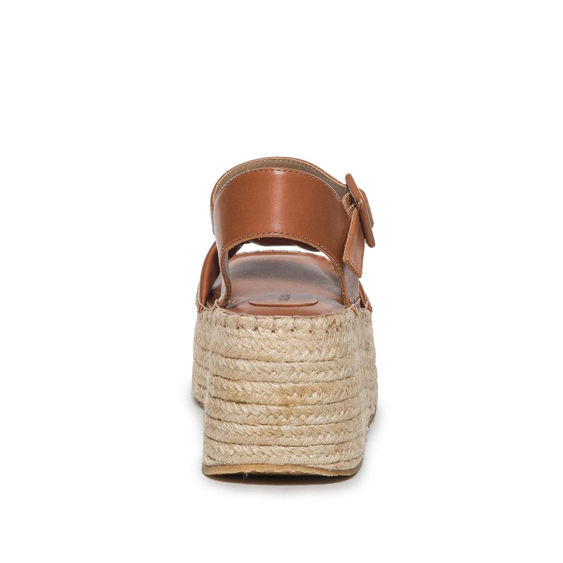 Sandalias Plataforma Bernardo Mallorca Espadrille Mujer Marrom Oscuro | SKM1856XZ