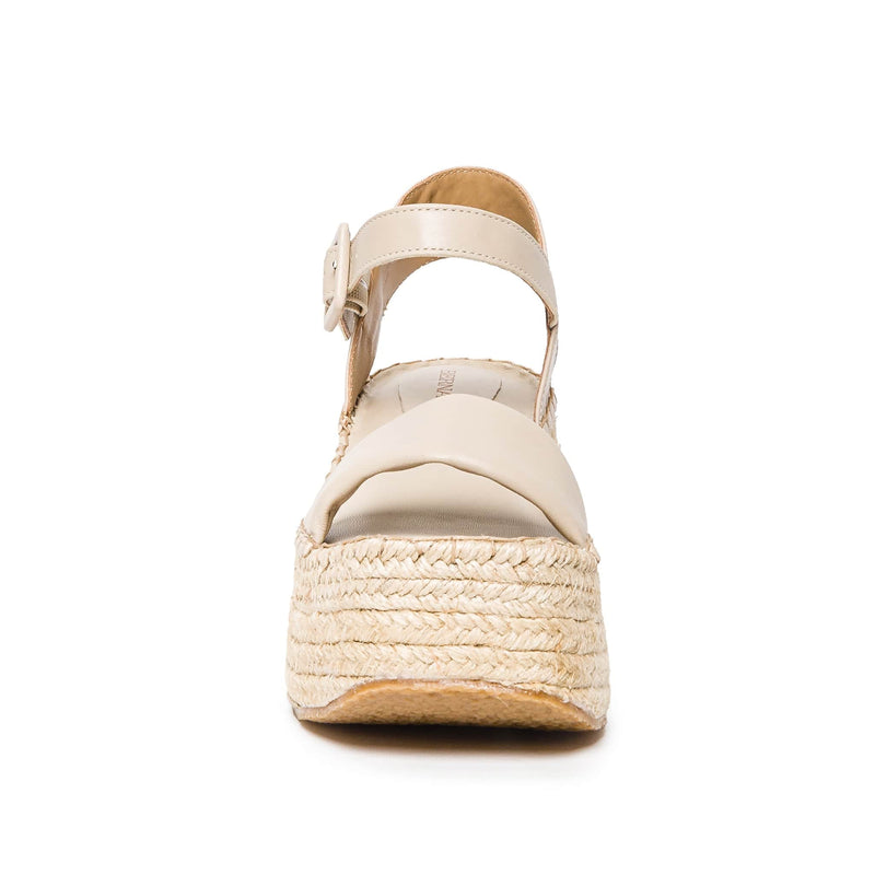 Sandalias Plataforma Bernardo Mallorca Espadrille Mujer Beige | UCR2926WL