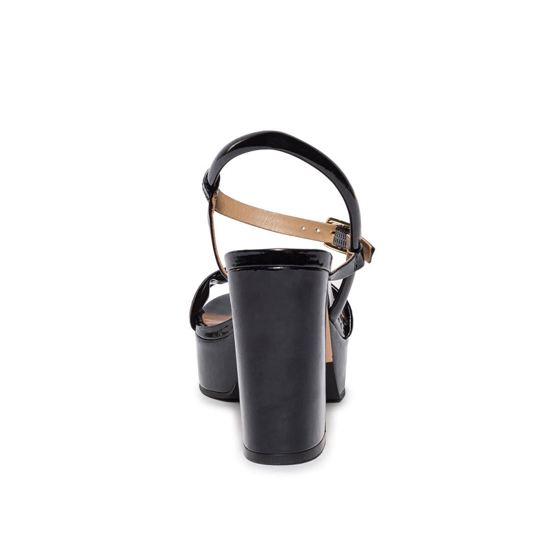 Sandalias Plataforma Bernardo Ventura Mujer Negros | RBU9323DY