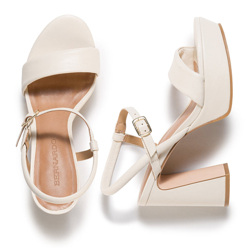 Sandalias Plataforma Bernardo Ventura Mujer Blancos | UPM5823OF