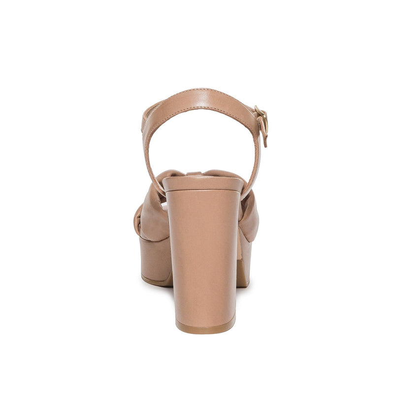 Sandalias Plataforma Bernardo Veronika Mujer Marrom | JRC9560PK