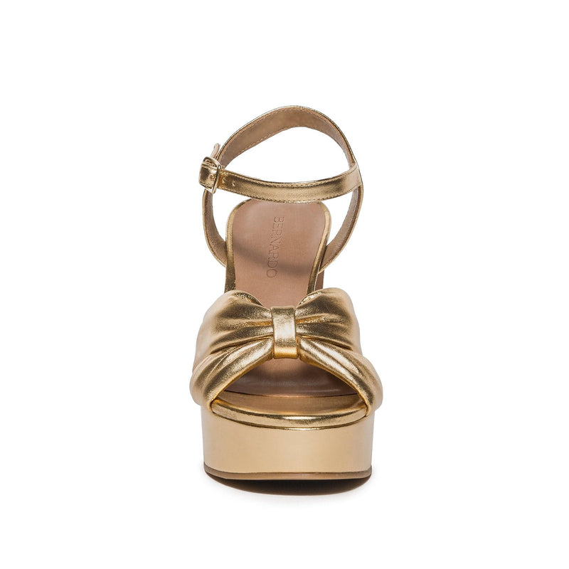 Sandalias Plataforma Bernardo Veronika Mujer Dorados | IMX9941ZQ