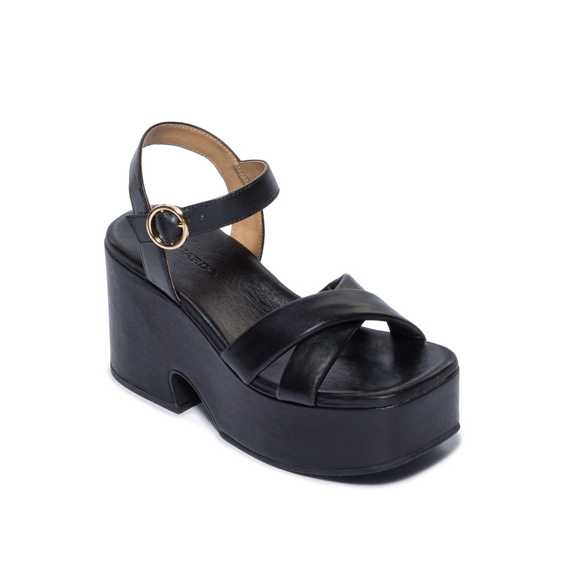 Sandalias Plataforma Bernardo Weston Mujer Negros | BSB3883ZJ